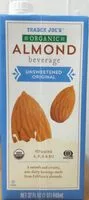 Mängden socker i Unsweetened Original Almond Beverage