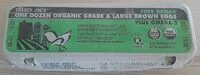 Mängden socker i One dozen organic grade a large brown eggs
