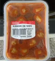 Mängden socker i Albóndigas con tomate