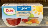 Mängden socker i Fruit mélangés dans une gelée aromatisée à la cerise