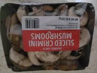Mängden socker i Sliced crimini mushrooms