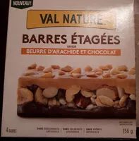 Mängden socker i barres étagées