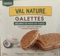 Mängden socker i Gallette beurre de noix de coco