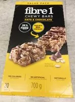 Mängden socker i Chewy Bars Oats & Chocolate