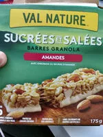 Mängden socker i Nature Valley Granola Bars Almond