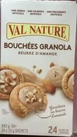Mängden socker i Bouchées Granola au beurre d'amande