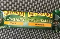 Mängden socker i Nature Valley Sweet And Salty Peanut Chewy Nut Bar