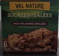 Mängden socker i Nature Valee Noix Malangées Grillées