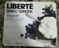 Mängden socker i Yogourt bleuet sauvage