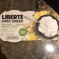 Mängden socker i Greek Yogurt Seeds&Fruit