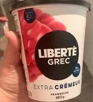 Mängden socker i Liberté grec framboise