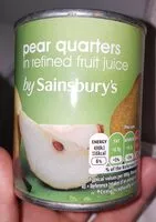 Mängden socker i Sainsburys Pear Quaters