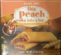 Mängden socker i This peach walks in a bar cereal bar