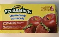 Mängden socker i Collations aux fruits saveur fraises non sucrée