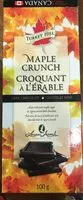 Mängden socker i Maple crunch - croquant à l'erable