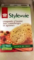 Mängden socker i Biscuits avoine canneberges et agrumes