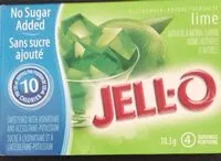 Mängden socker i No Sugar Added Lime Jelly Powder