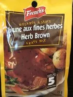 Mängden socker i Mélange à sauce brune aux fines herbes