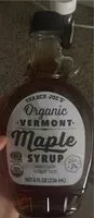 Mängden socker i Organic Vermont Maple Syrup
