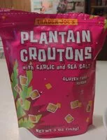 Mängden socker i Plantain Croutons with garlic and sea salt