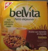 Mängden socker i Bel vita petit-déjeuner avoine aux bananes et chocolat