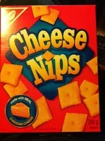 Mängden socker i Cheese nips cheddar baked snack crackers