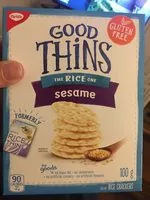 Mängden socker i Sesame Good Thins Rice Crackers