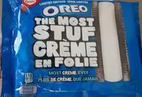 Mängden socker i Oreo creme en folie
