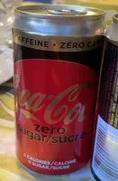 Mängden socker i Coca-Cola Zero Zero Cafeine