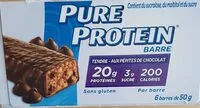 Mängden socker i Pure Protein Barre tendre aux pépites chocolat