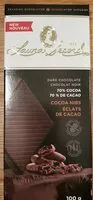 Mängden socker i Dark Chocolate 70% Cocoa Nibs