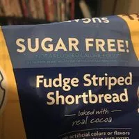 Mängden socker i Fudge striped shortbread sugar free cookies