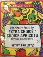 Mängden socker i Extra Choice/ Choice Apricots