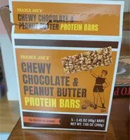 Mängden socker i Chewy Chocolate & Peanut Butter Protein Bars