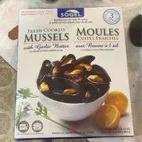 Mängden socker i Fresh cooked mussels