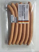Mängden socker i 6 GERMAN SMOKED FRANKFURTERS