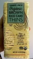 Mängden socker i Organic Brown Rice Cakes Thins