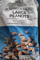 Mängden socker i Roasted & salted Large peanuts