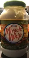 Mängden socker i Mayonnaise Miracle Whip à l'huile d'olive
