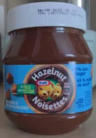 Mängden socker i Hazelnut noisettes