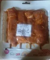 Mängden socker i Brochette de porc marinée
