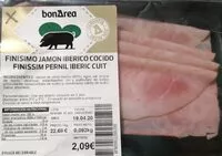 Mängden socker i Finísimo jamón ibérico cocido