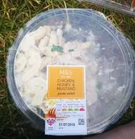 Mängden socker i Chicken Honey and Mustard Pasta Salad