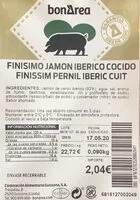 Mängden socker i Finisimo jamon iberico cocido