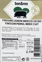 Mängden socker i Finisimo jamon iberico cocido