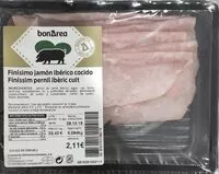 Mängden socker i Jamón ibérico cocido