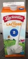 Mängden socker i Lait sans lactose 2%