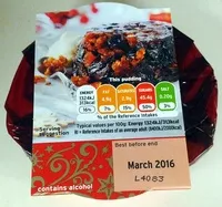 Mängden socker i Christmas Pudding