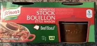 Mängden socker i Bouillon Style Maison (boeuf)