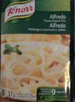 Mängden socker i Knorrs alfredo pasta sauce mix